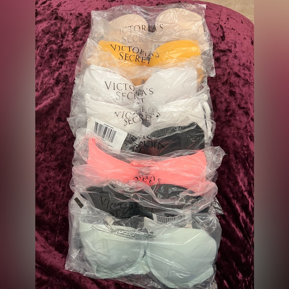 BRAND NEW Lot of 8 Victoria’s Secret PINK Bras size 32C
